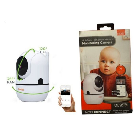 MobiCam HDX Pan & Tilt Smart HD WiFi Video Baby Monitor - Picture 1 of 11